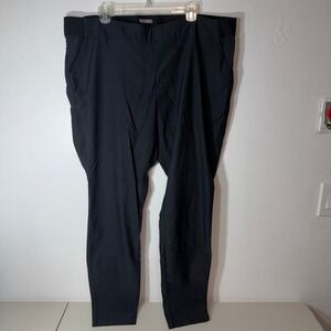 Maurices Black Pull On Stretch Pants 24W Long Plus Size Work‎ Career